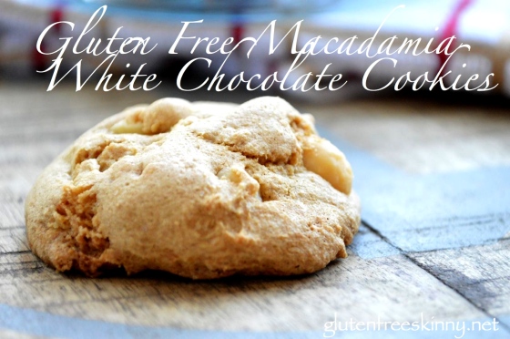 Gluten Free Macadamia White Chocolate Cookies. Delicious! glutenfreeskinny.net